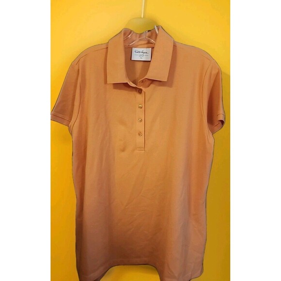 Walter Hagen Tops - Women's Walter Hagen Clubhouse Short Sleeve Golf Polo 2xl NWT Cr60 Fresh Orange